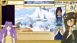 Avatar Last Airbender orgy, who’s joining these hentai lesbians in wild anal action?