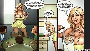 Husband catches best friends gangbanging his wife in interracial cheating.