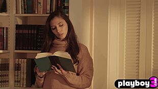 Sexy all natural teen gianna dior strips in stockings for playboy 😍