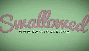 Sloppy blowjob from ebony babes Skyler and Jenna leads to cum swallowing.