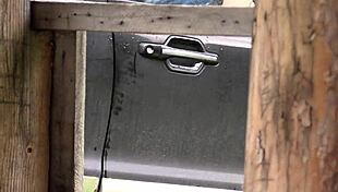 Hey, voyeur spies on two mature lesbians making porn with a fat milf's big ass backstage