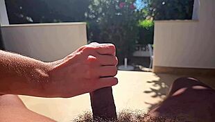 Handjob In Slow Motion Voyeur Action