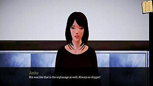 in my new family, the redhead rides big cock in 3d game