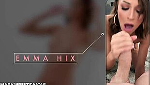 Emma Hix gags on face fucking in epic threesome with pussy pounding and deepthroat! 🔥