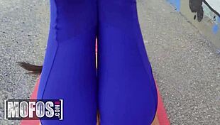 Outdoor training with Annie Reis turns into hardcore pounding by Jordi.