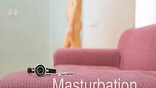 The legal age teen relaxes with a dildo, masturbating to orgasm in her solo session