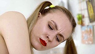 why not join this brunette teen fingering her shaved pussy in 4k?