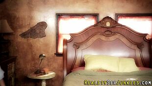 This blonde pornstar in lingerie gets her big jugs jizzed after a blowjob