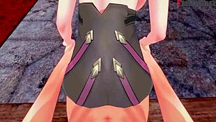 Kafka engages in intense hardcore fucking with ahegao expression in Honkai Star Rail POV scene