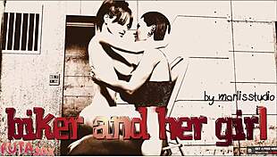 फ्यूटा बाइकर बेब ने जीएफ की रसीली चूत में अपना मॉन्स्टर लंड ठोका