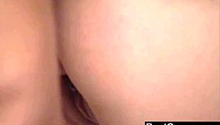 passionate tattooed milf babe gets bent over for doggystyle and blowjob until he cums in her mouth