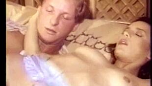 Retro sorority sluts get pounded in wild threesome doggystyle action