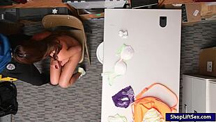 i-i mean, shoplifter davina davis got fingered and boned by that big cock officer at the store