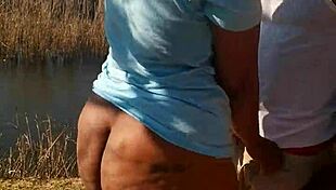 Lilpuddingbowls Shows Tits And Ass With Monster Cock Outdoors.