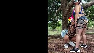 Fat Mommy's Halloween Photo Session Turns Into Squirting Fuck