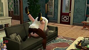 Gay threesome with anal sex and big black cocks