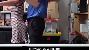 Bodycavitysearch - Black Babe Happily Sucks Officers Dick For Freedom - Nia Nixon