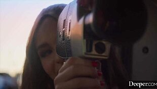 Deeper all-AMERICAN girl LILLY BELL fucks in the back of her pick-up truck