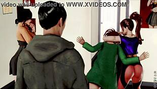 Discover the inn in episode thirteen of this anime hentai game