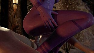 I watch sexy purple elf bouncing on top in pov 3d porn