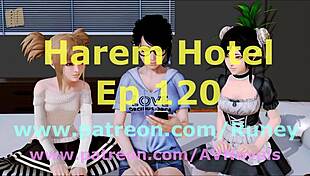 harem hotel 120 brings hentai fun in the anime game 😍