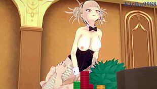 'Want intense sex, Himiko?' Izuku asks in hentai