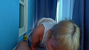Watch tattooed blonde teen fuck monster cock, clothes ripped!