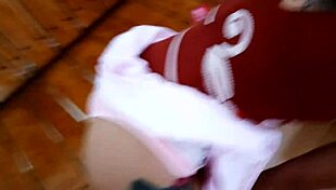 got covered in horse load from sick big dick self-sucker