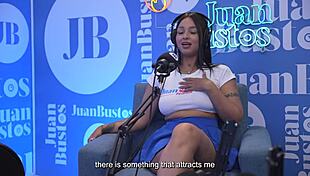 Oiled Latina Kataleya Ross Rides Vibrator Machine to Cum on Juan Bustos Podcast