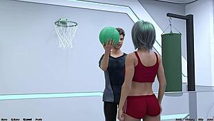 Stranded in space 114, facing femdom mistress at basketball