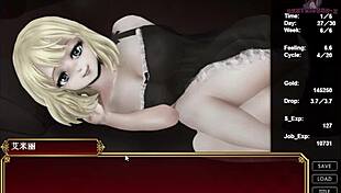 Black smith today can only cum outside in this hentai game episode.