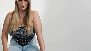 Codi Vore's Huge Natural Tits Shake During Intense Hitachi Orgasm Close-Up