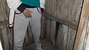 Caught Neighbor Masturbating In Toilet! Joined Lesbian Orgasm!