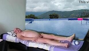 Agarabas and olpr in voyeur massage, hands on big asses and monster cocks