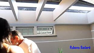 he got so nervous and came quickly during the session