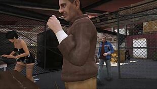 Cristina Feels Intense Pleasure As Two Mechanics Fuck Her Deep In The Workshop