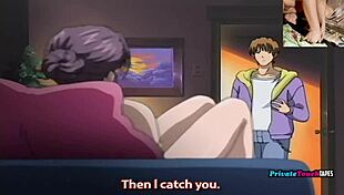 Horny stepmom fucks stepson behind husband's back! Hentai taboo.