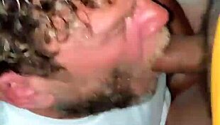 Fat latina amateur swallows gay cumshot from huge cock in explicit cumshot scene with interracial elements and amateur passion