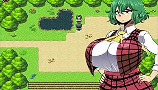 Yuka scatters the yokai shard in this hentai groping adventure.