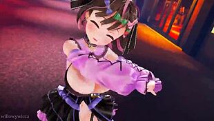 दो लड़कियां 3डी में बीट पर थिरक रही 😎