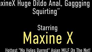 I, Maxine X, Shove Huge Toy into My Asian Pussy for Intense Orgasm