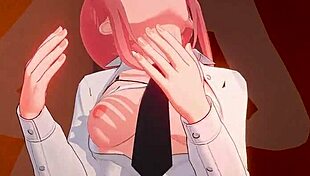 Miss Makima moans during passionate encounters in this 3D hentai animation