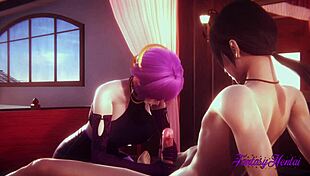 Evelyn From Lol Kda Hentai Gets Intense Hard Sex In 3D Japanese Anime Porn Cosplay.