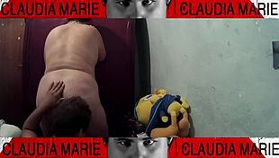 Between the thighs of the fat one tasting her vaginal fluids, what a turn-on this slut gives me