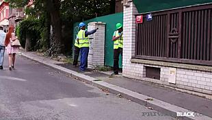 Redhead Gia Tvoricceli Takes Double Penetration By Three Big Ebony Dicks