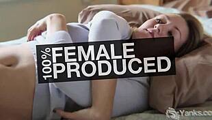 Sexy Veronica's getting off with a vibrator, close up, to a hot orgasm