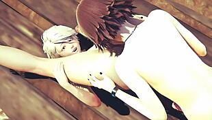 Yaoi Femboy Jin Sucks Big Dick And Gets Anal Creampie!