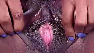 charlie rae's wet pussy gets fingered and masturbated intensely by ebony babe
