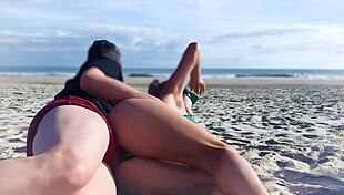Yo, didn’t think I’d get my ass stuffed right on the beach! That milf was shocked too.