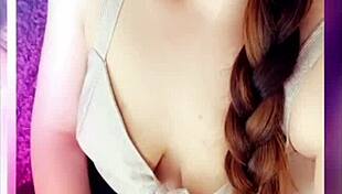 European amateur spanish woman in lingerie masturbates her big ass and natural tits